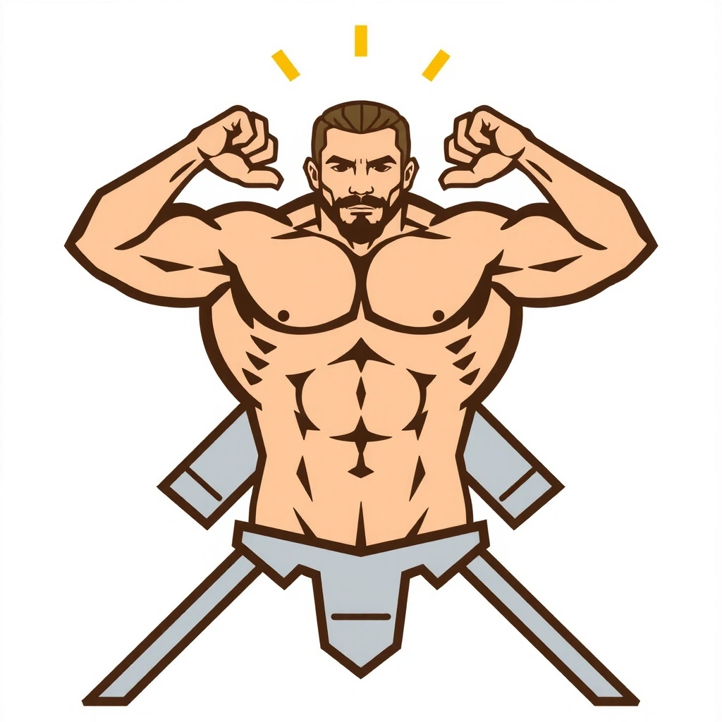 Strong man icon