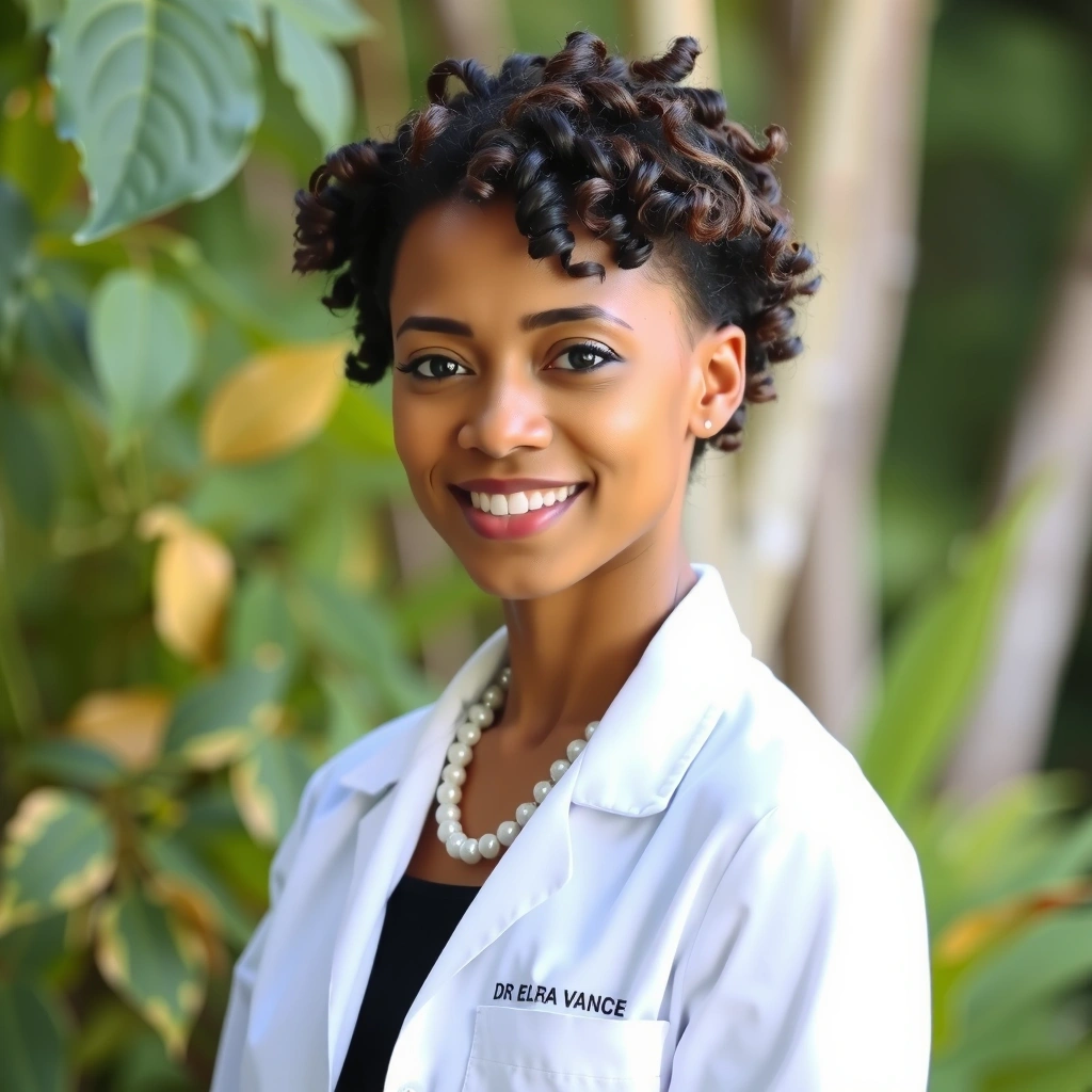 Portrait of Dr. Elara Vance, Chief Scientific Officer